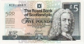 Royal Bank Of Scotland Plc 1 And 5 Pounds 5 Pounds,  1. 7.2005